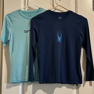 Spyder Navy and Light Blue Shirt Duo